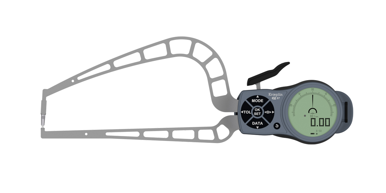 KROEPLIN 11-K4R50 — Electronic Pipe Wall Thickness Measurement Snap Gauge