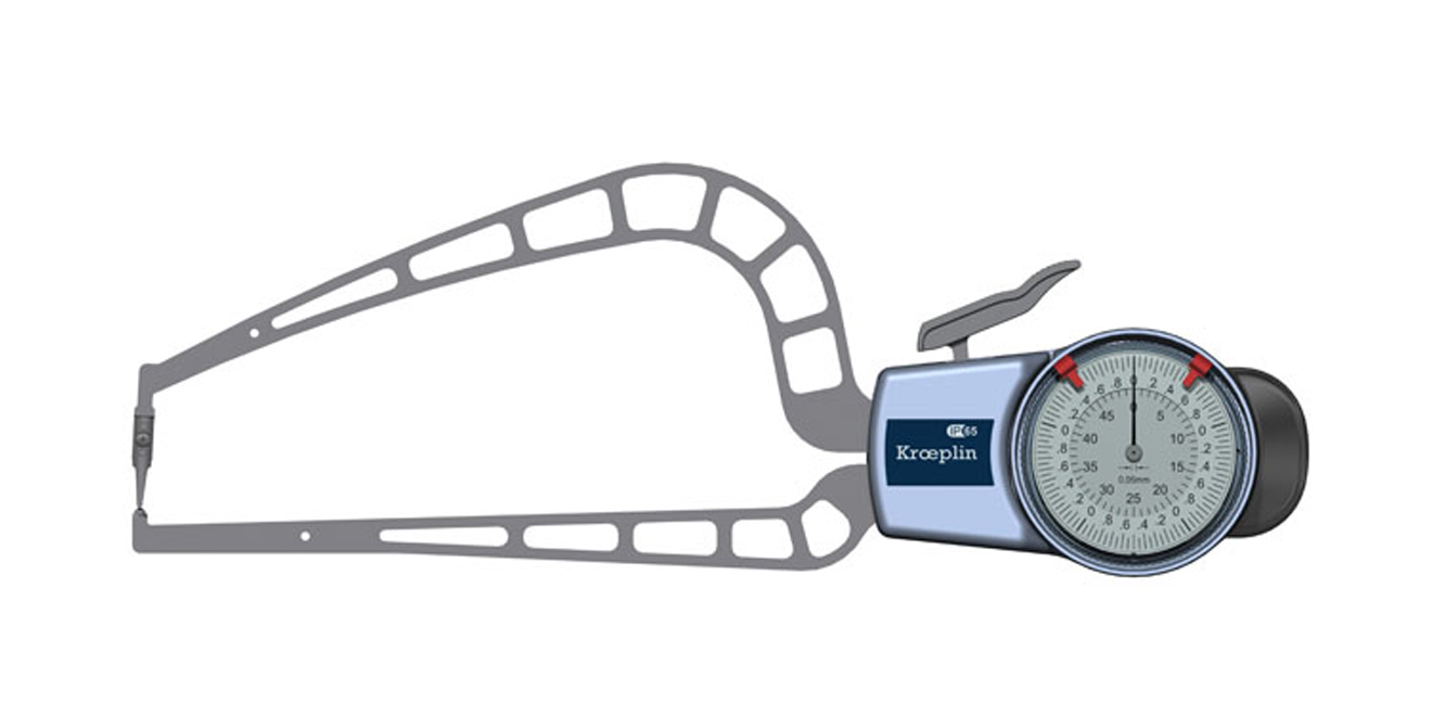 KROEPLIN 14-D4R50S — Mechanical Pipe Wall Thickness Measurement Snap Gauge