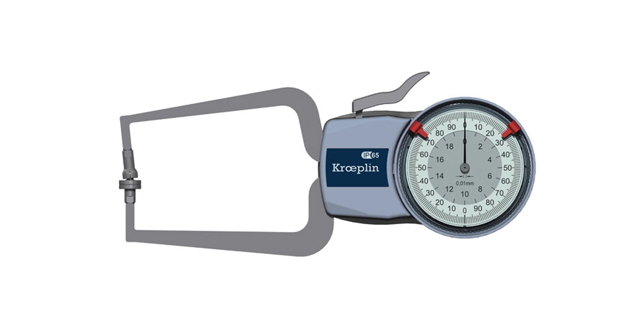 K110T Electronic foam and foil measuring snap gauges