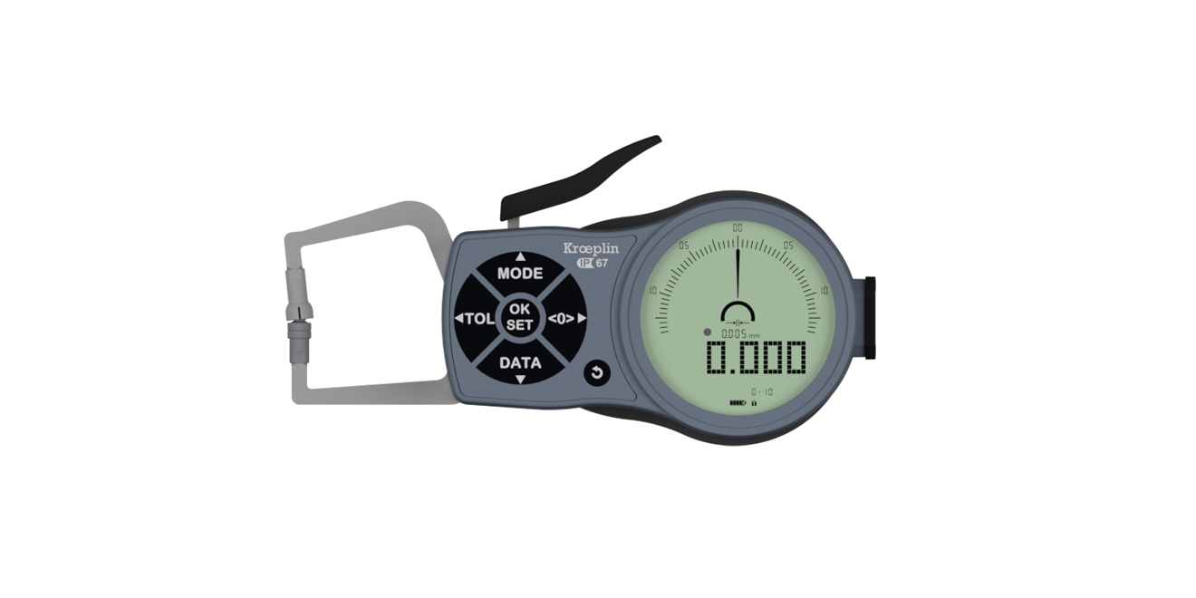 K110T Electronic foam and foil measuring snap gauges