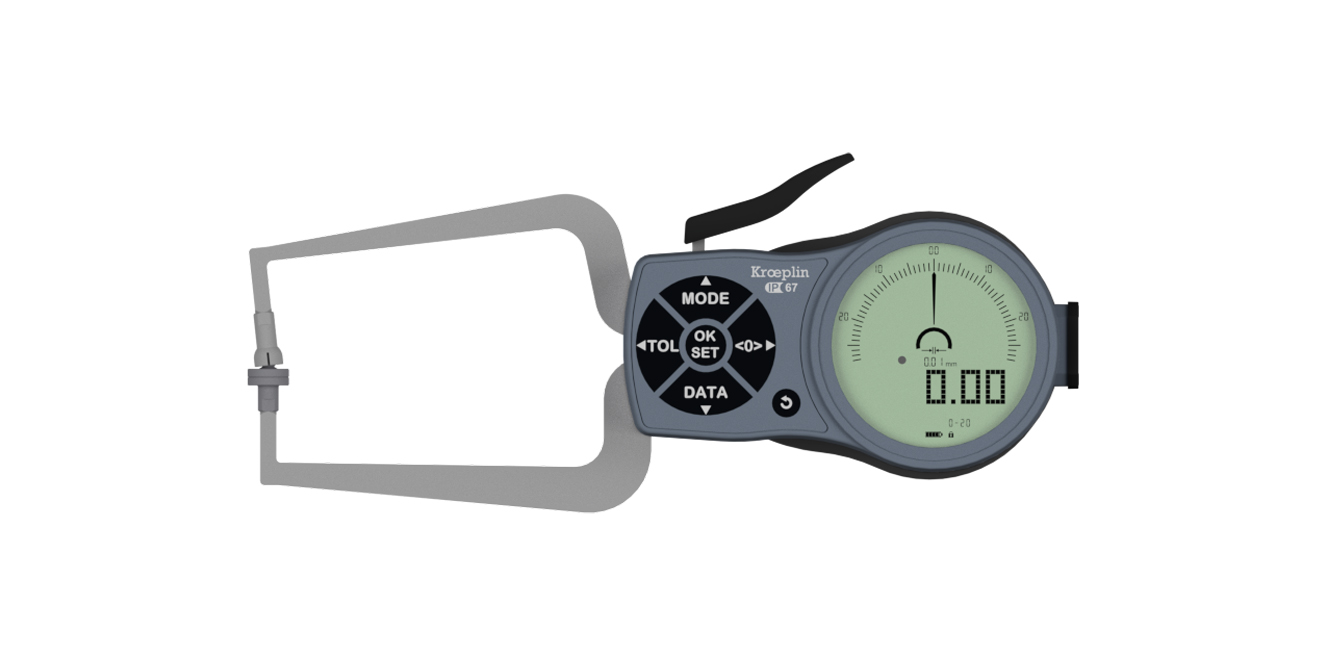 K110T Electronic foam and foil measuring snap gauges