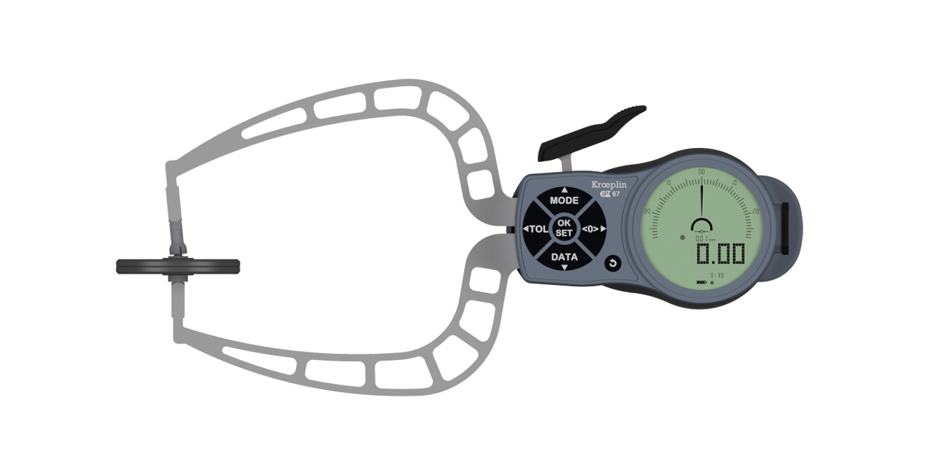 K110T Electronic foam and foil measuring snap gauges