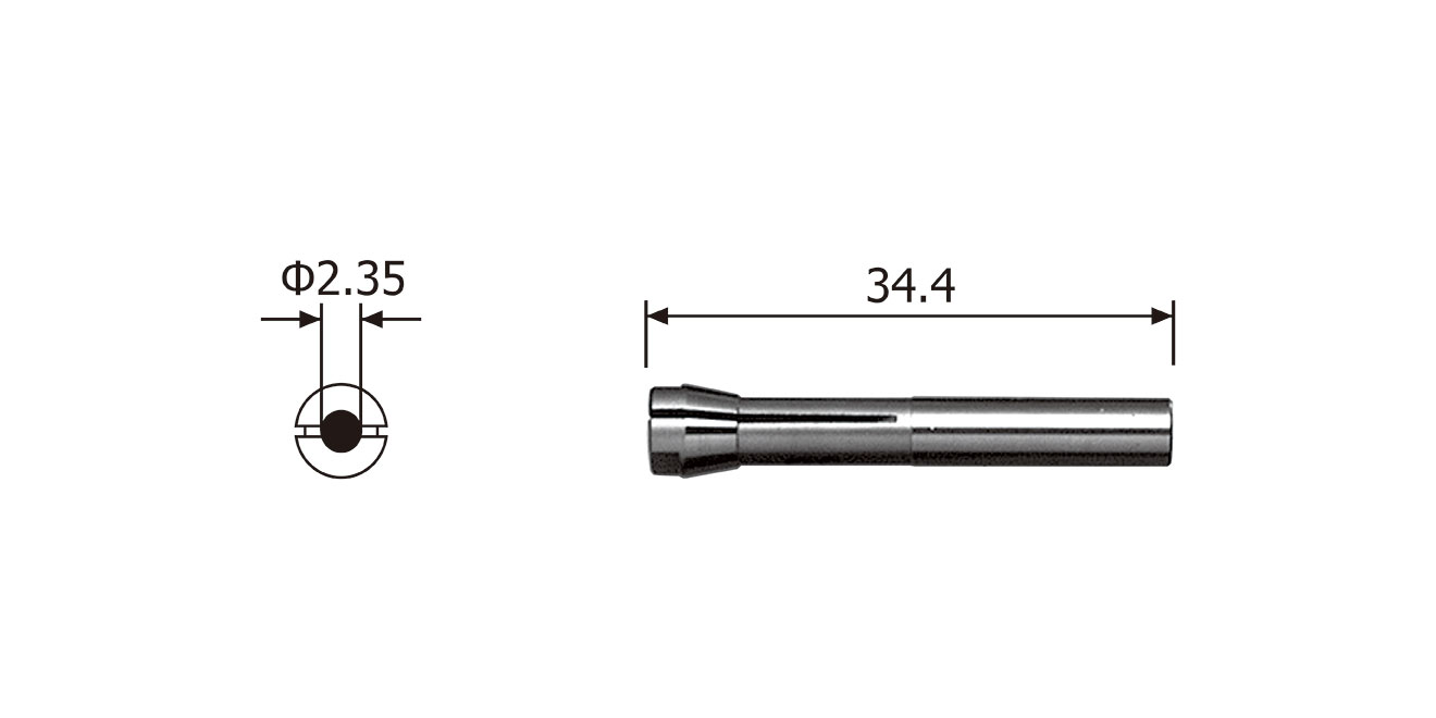 NAKANISHI Nakanishi CHM-2.35 collet｜E2000 AMH-301 spindle chuck｜High-precision collet imported from Japan