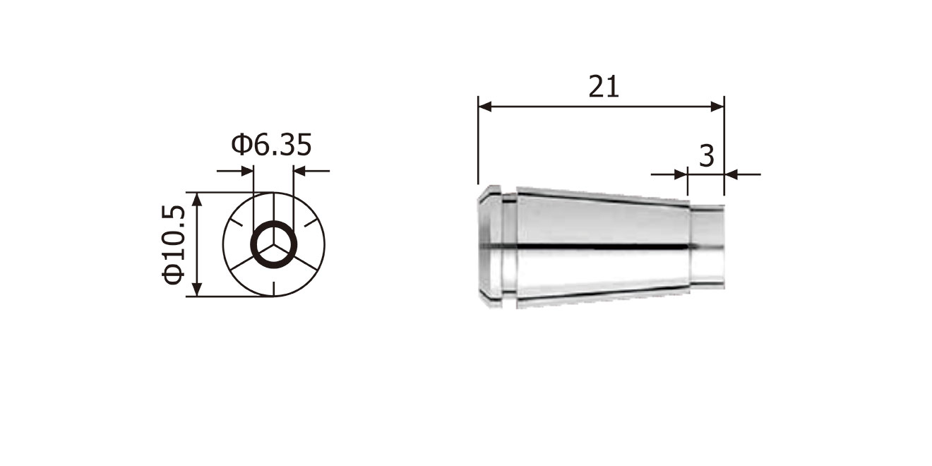NAKANISHI Nakanishi CHR-6.0RS precision collet｜6.0mm high-speed spindle chuck
