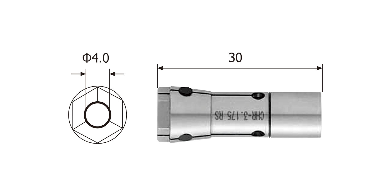 NAKANISHI Nakanishi CHR-4.0RS collet｜High-precision chuck for E3000 spindle
