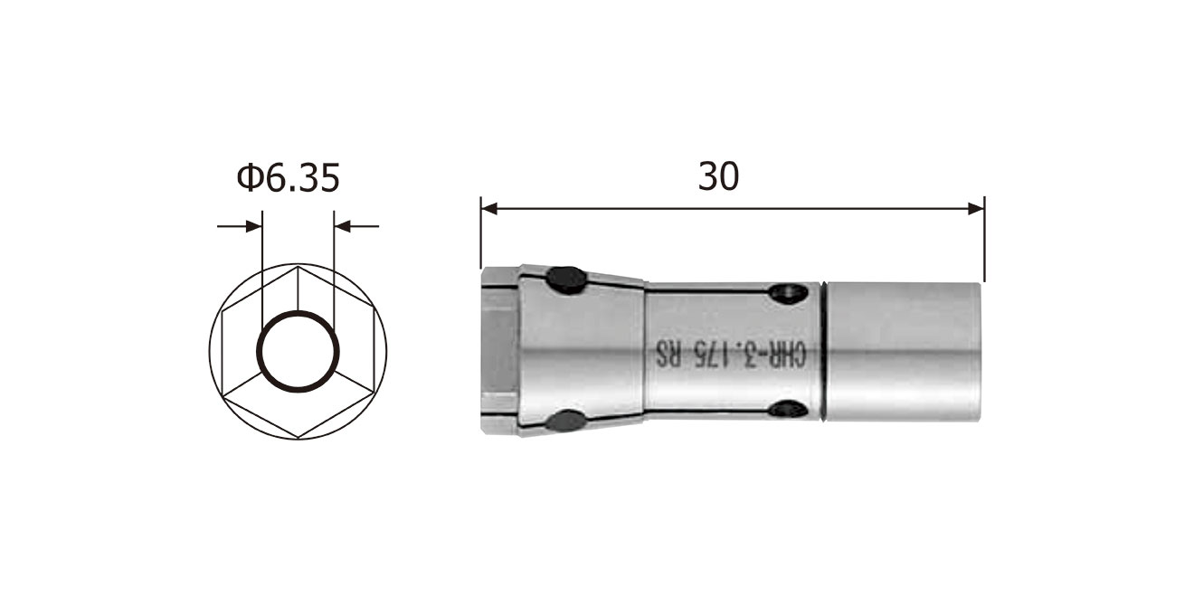 NAKANISHI Nakanishi CHR-6.0RS precision collet｜6.0mm high-speed spindle chuck