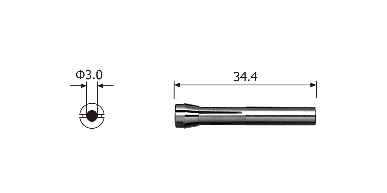 NAKANISHI Nakanishi CHM-3.0 Collet｜High-precision chuck for E2000 spindle