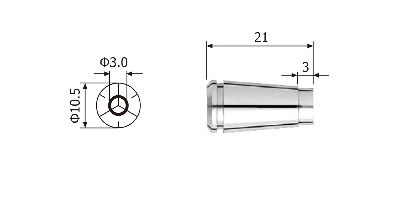 NAKANISHI Nakanishi CHK-3.0 collet nut｜E2000 high-speed electric spindle chuck and spindle accessories