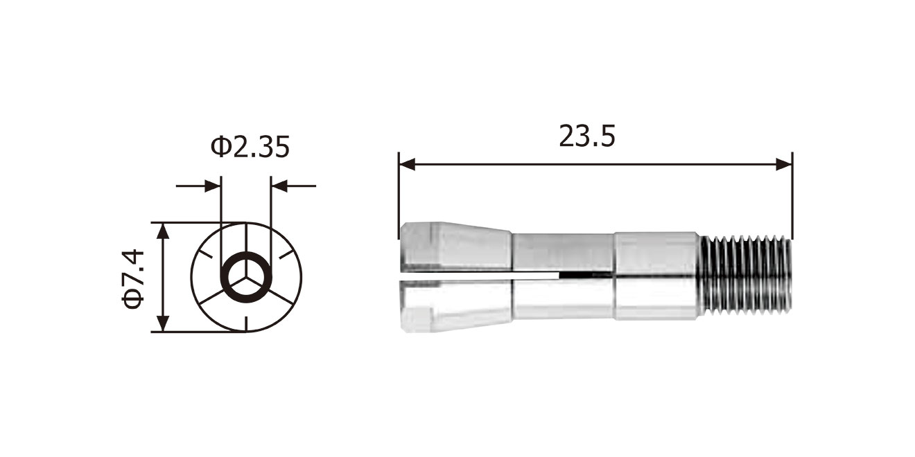 NAKANISHI Nakanishi CHSS-2.35 collet｜High precision spindle chuck 2.35mm