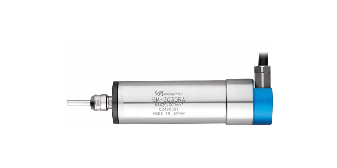 NAKANISHI BM-3030RA straight high-torque electric spindle | Japan Nakanishi 30000 rpm high-speed spindle | Gojingda Precision Tools Co., Ltd.