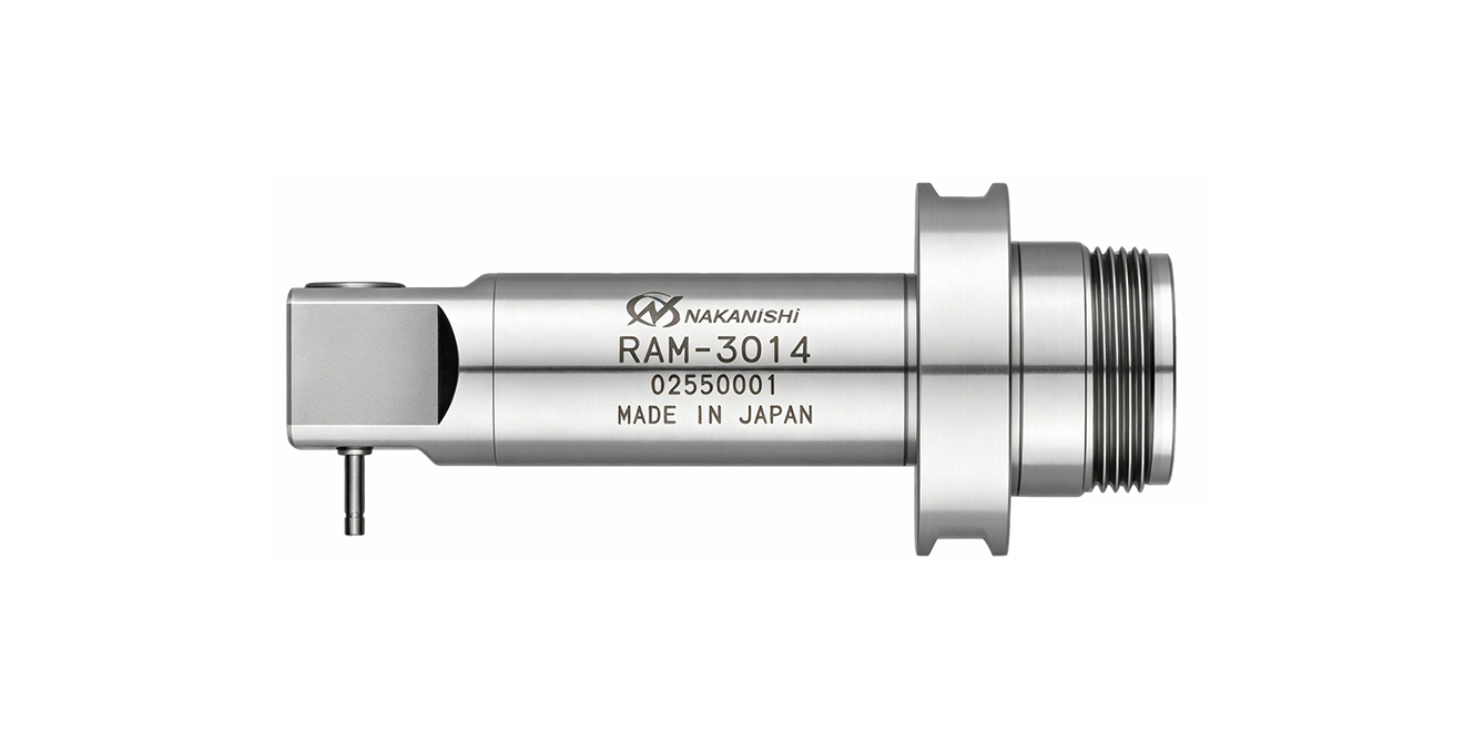 NAKANISHI Nakanishi RAM-3014 right-angle spindle｜Inner wall chamfering and deburring solution for 18mm inner diameter pipes